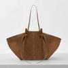 Retro Suede Tote Bag: Large Capacity Shoulder Bag with Mochi Texture for Women
