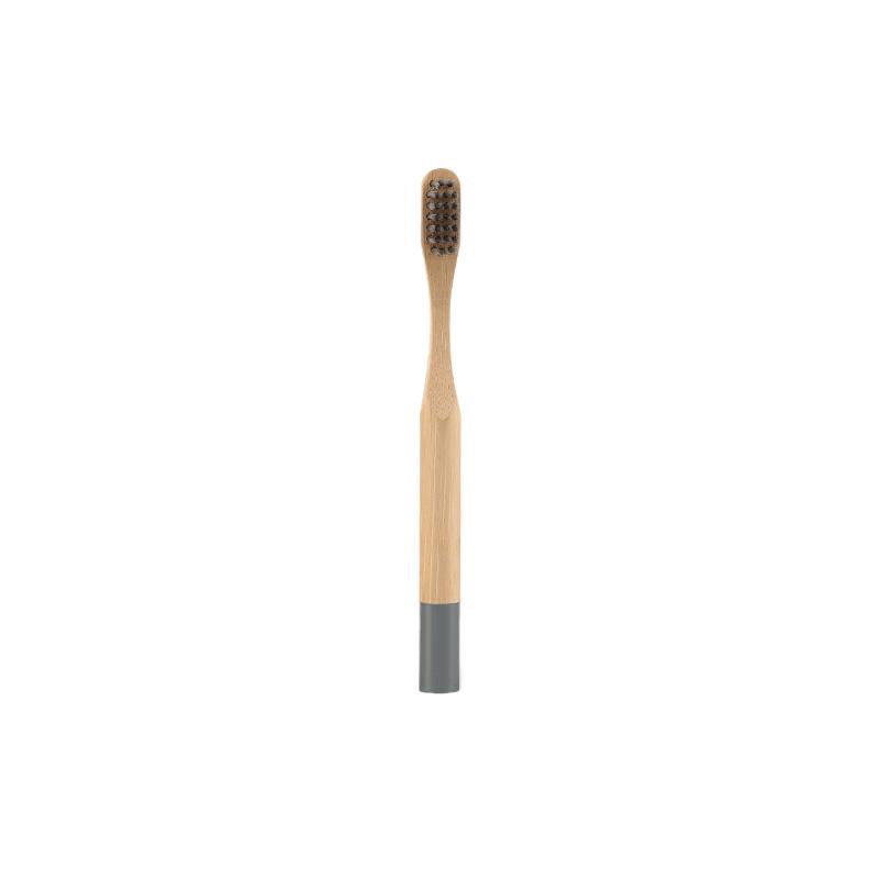 Custom Color Paint Round Handle Kids Soft Eco Degradable BPA Free Bamboo Handle Bamboo Toothbrush