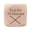 Knitting Dice   Wooden Quilting Decision Dice with 6 Engraved Sewing Tasks Fun Quilting Motivation Tool for Knitters Crafters