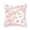 45X45CM Pink Shiny Polka Dot Alphabet Geometric Simple Pillow Cover Bed Sofa Car Office Seat Cushion  Home Decoration