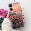 For Vivo V50 Lite V50 V2427 V2441 Elegant Floral Butterfly Phone Case For Vivo V50 V50lite 5G Soft Silicone TPU Cases