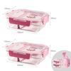 TAFUCO Hochborosilikatglas Versiegeltes Lunchbox-Set