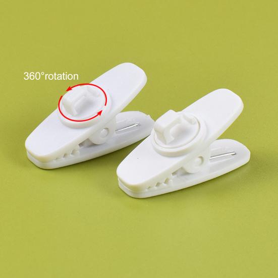 5Pcs Portable Rotatable Plastic Cable Clip Clamp for Earphone