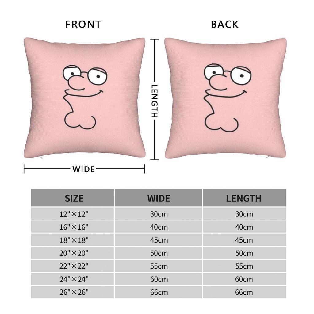 Decorative Pillowcase F-Family Funny Guy Accessories Seat  Throw Pillow Case Cover Square Multi Size