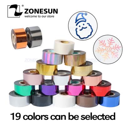 3cm Gold Silver Red Rose Hot Stamping Foil Paper Transparent Color Width Roll Customized Size DTY Brass Mold Foil 120m