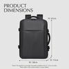 Large Capacity Expandable Laptop Backpack for Men Business Travel with USB Charging Port Commuter