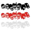 Motorcycle Skull Stickers Halloween Reflective Car Stickers Horror Auto Exterior Decoration Cool Decals for Car Motorcycle
