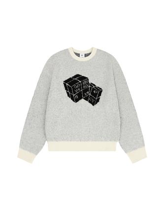 Opeunyadeu(Owai) Hairy Dual Cube Knit - Ivory