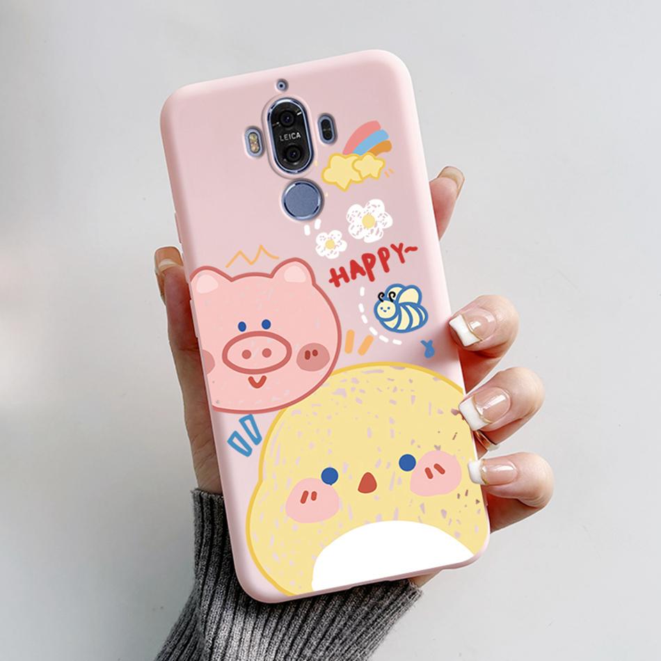Für Huawei Mate 9 Mate9 MHA-L29 MHA-L09 MHA-AL00 Weiche Hülle Niedlicher Bär Cartoon Frosch Bemaltes TPU Handyhülle Schutzhülle Funda