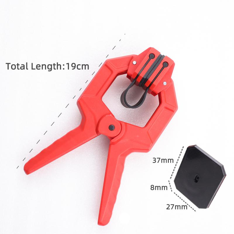 DURATEC Belt Spring Clamp Woodworking Fixture Aviation Model Photo Frame Quick Fixing Clamp C Clamp for Surface Protection