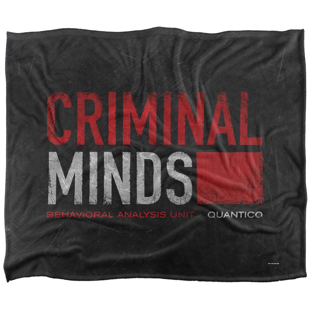 Criminal Minds Silky Logo Supersoft Blanket