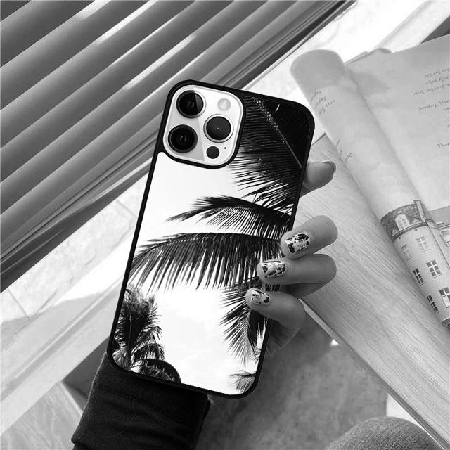 Tropical Palm Trees Leaf Plant Phone Case Cover For iPhone 17 Air 15 16 Pro Max 14 13 12 11 Pro Max Plus Coque