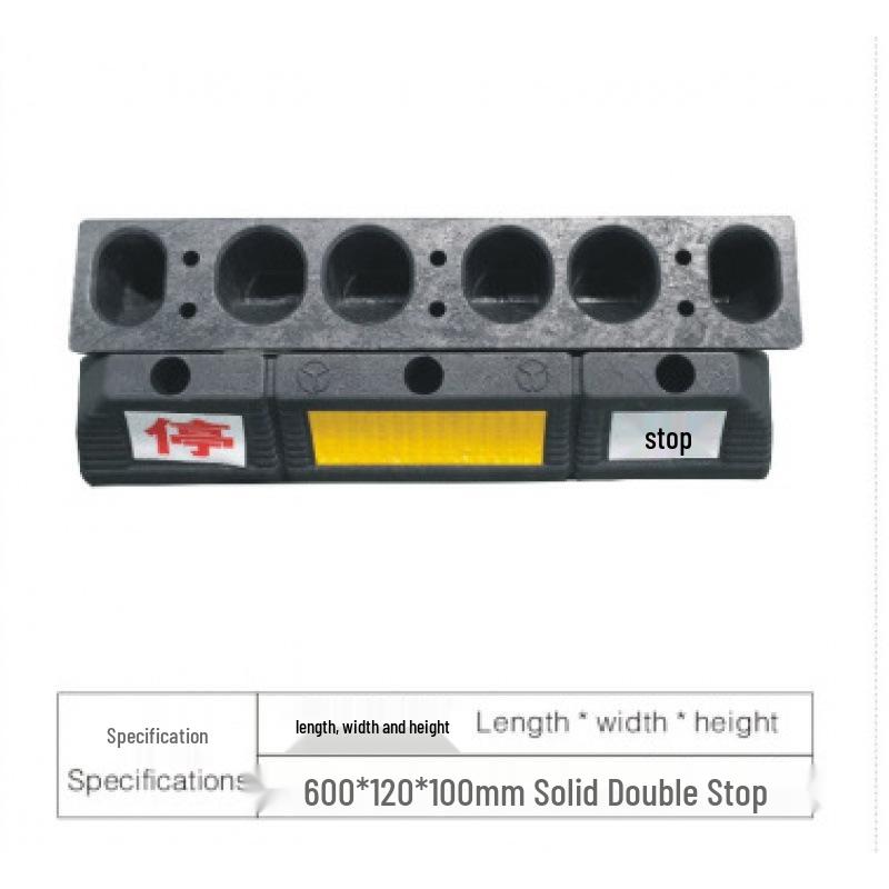 Rubber and Plastic Wheel Chock for Garage