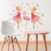 Ballet Dancer Girl Wall Sticker Self-Adhesive Removable for Bedroom Living Room Study Room Elegant Home Decor Art
