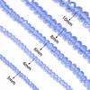 3/4/6/8/10mm Faceted Crystal Beads Transparent Blue Glass Loose Spacer Bead For Jewelry Making DIY Necklace Bracelet Accessories