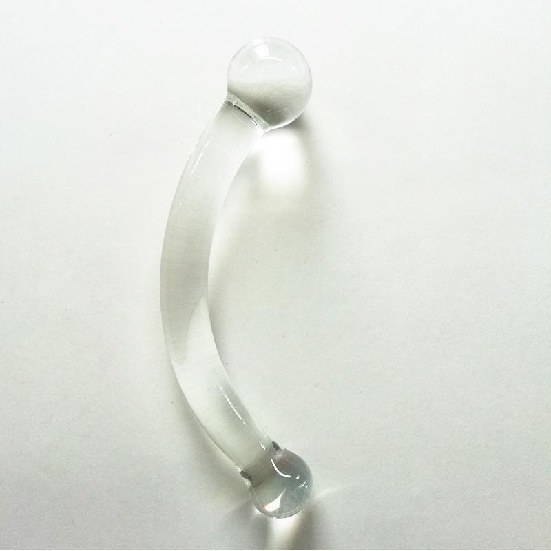 Dildos Anal Plug Transparent Glass Sex Toy Masturbator Anus Dilator, Stimulation Massager Pleasure for Men Women Adult Sex Toy