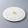 Creative Ceramic Steak Sushi Plate Round Cooking Dishes Simple Home Kitchen Solid Color Cutlery Dinner Plates Snack Dessert Tray