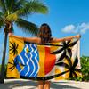 Retro Hawaiian atmosphere Beach Towel Quick Drying Travel Towel Unisex Soft Comfortable Quick Dry Portable for Men Women Beach