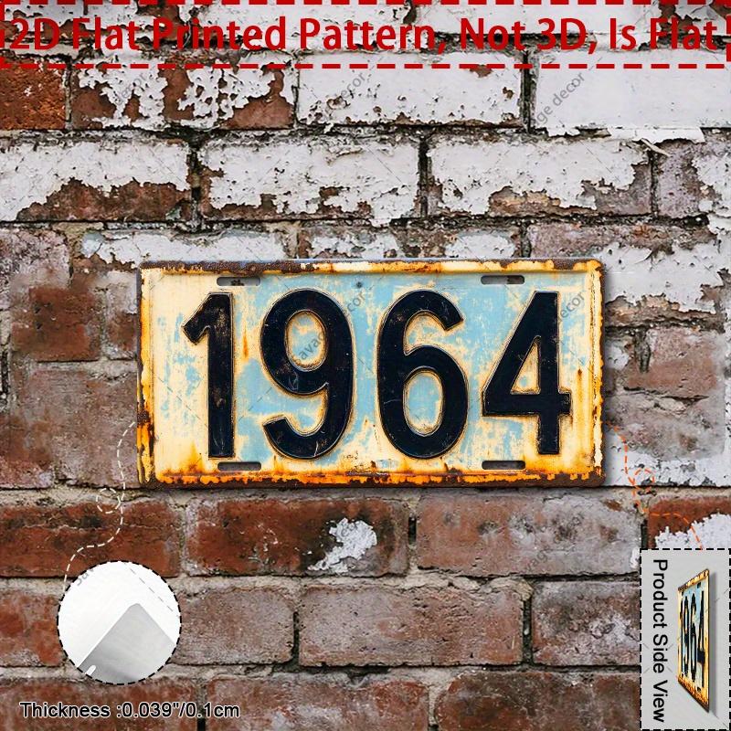 

D Flat pc Vintage Aluminum Metal Sign cm X cm Stylized Wall Decor with Weathered Finish Perfect for Man Cav 15x30cm(5.9x7.8inch)