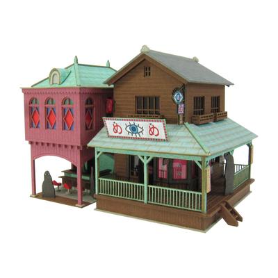 STUDIO GHIBLI Giant Bean Bag Chairs Sankei Miniatuart Kit Studio Ghibli Series Spirited Away Mysterious Scale Paper Craft Town-2 1/150 MK07-05