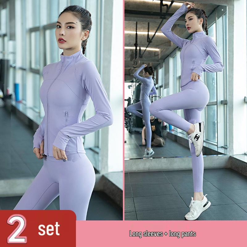 

Женский высококачественный комплект для йоги и фитнеса Осень/Зима 2024: Профессиональная одежда для бега, пилатеса и тренировок L (55~60kg)