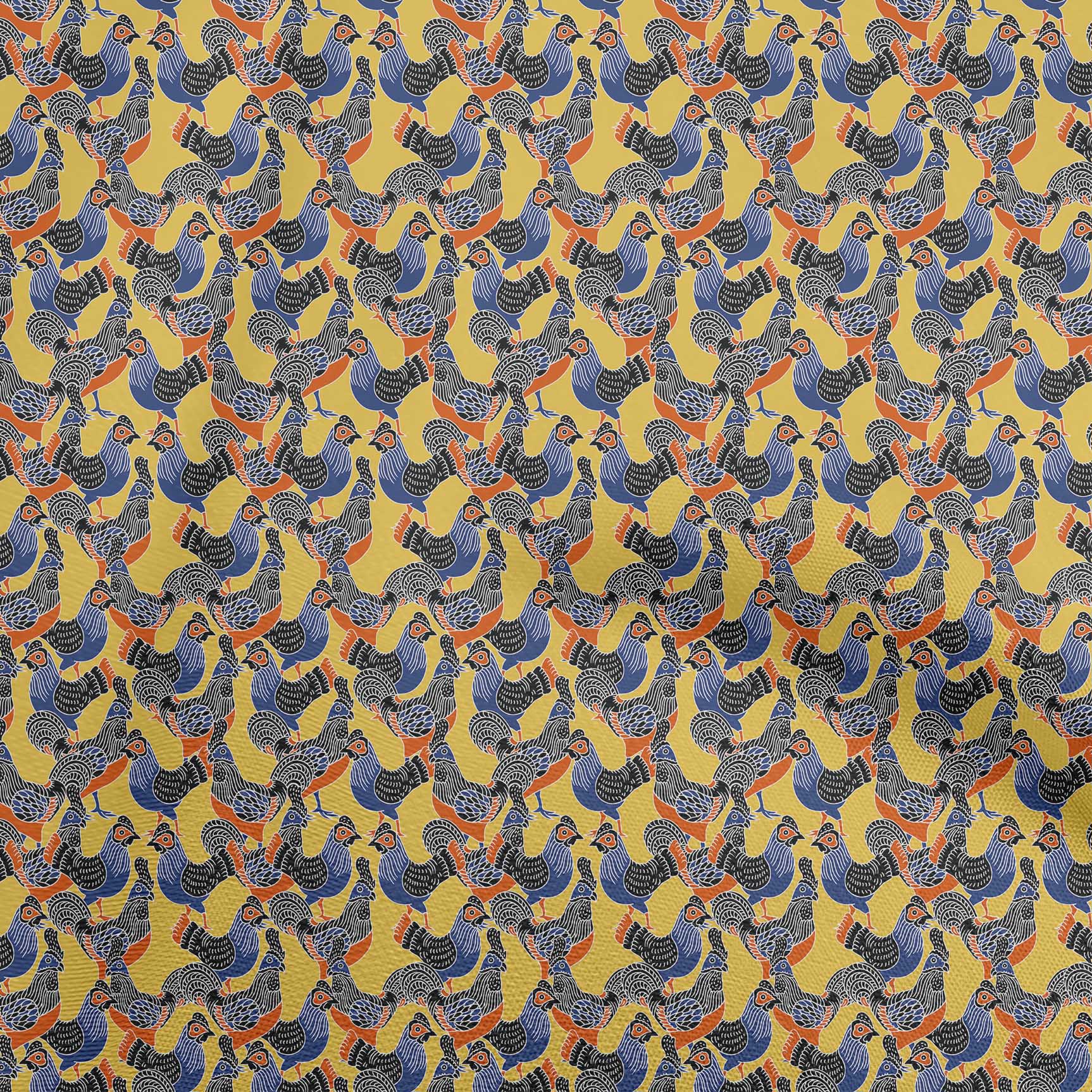 

OneOone Cotton Flex Dark Mustard Тканина Kalamakri Hen Тканина для пошиття друкованої тканини для рукоділля у дворі 40 дюймів 42 Inch Wide - Viscose Chiffon жовтий