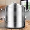 Handon 28cm Double-Layer Stainless Steel Steamer