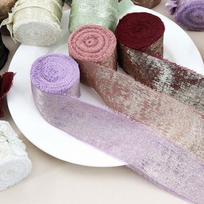 5 Yards Bastelzubehör zum Nähen Haarspangen Schleifen Blumenstrauß Geschenkverpackungsband Hochzeitskarten