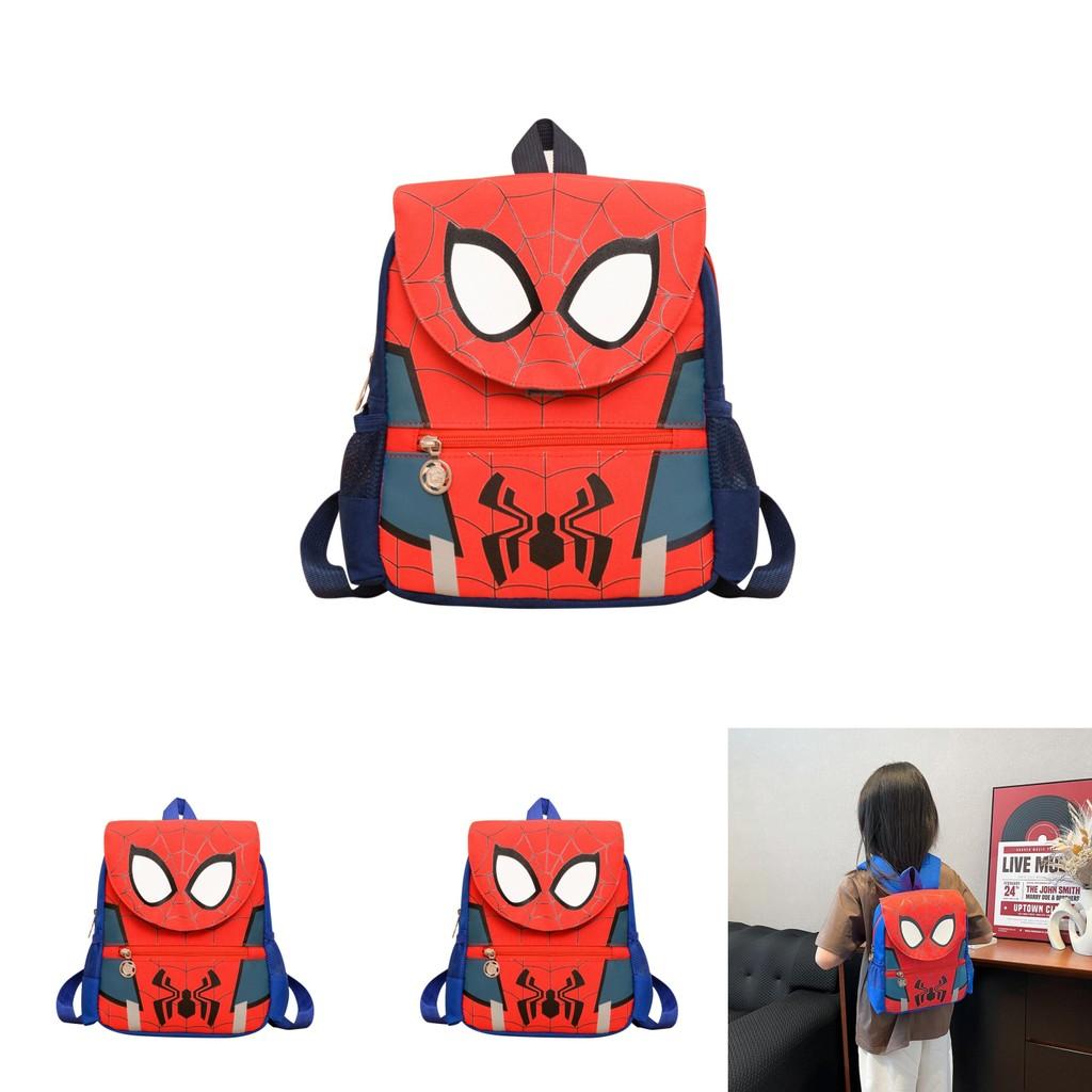 Cartoon Spider Man Pattern Kids Backpack With Breathable Oxford Fabric For Elementary School Students