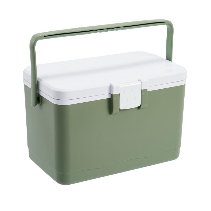 

8 л Портативный изотермический холодильник для кемпинга: Сохраняет напитки, мороженое и морепродукты свежими EPS Insulated зелёный