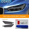 2 Pcs For Volvo S60 S90 V60 V90 XC60 XC90 Car Headlight Tint Smoked Black Protective Film Front Light TPU Sticker Accessories