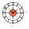Morden Metal & Wooden Analog Wall Clock for Living Room Bedroom Office Kitchen Stylish Wall Clock for Home and Hall Designer Big Size Modern