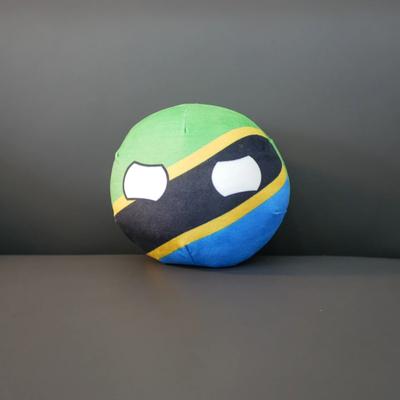 10εκ Η Ενωμένη Δημοκρατία της Τανζανίας Polandball Μίνι Βελούδινο Παιχνίδι Countryball Anime Γεμιστό Περιφερειακό Δώρα