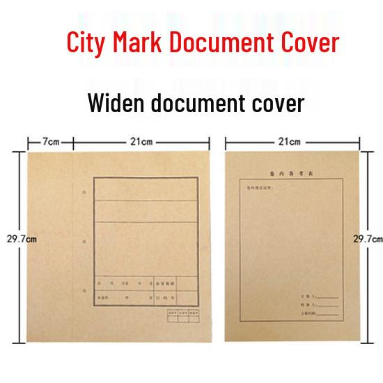 100-Pack A4/A3 Acid-Free Kraft Paper Document Covers for School, Law Firm, Architectural Use