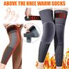 Winter Thermal Knee Sleeves Oversize Fleece Lined Knee Brace Gift For A Birthday Christmas