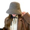 Chic French Plaid Fisherman Hat: Elegant Autumn/Winter Style