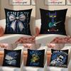 American Fashion Brand Retro Pattern Pillow Case Comfort Sofa Bed Silky Elegant Invisible Zipper Decorative Cushion Cover