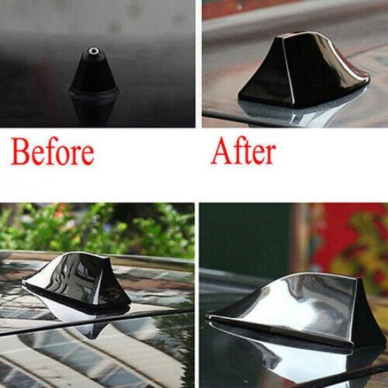 For Toyota Corolla Shark Fin Roof Antenna Aerial FM/AM Radio Signal Cover Black