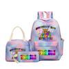 Popular Sprunki Rhythm Box Cartoon Elementary School Bag Children's Backpack Backpack Three-piece Set