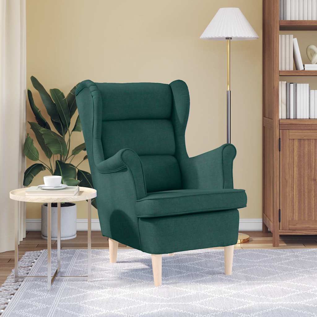 Armchair Dark Green 74x84x100 Cm Fabric