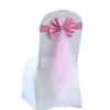 1PC Elastic Party Multiple Colors Ornament Polyester Decorative Chair Back Flower Wedding Decoration Mesh Romantic Accessories