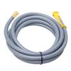 Mangueira de gás para churrasqueira a gás 12 pés 1/2 polegada de borracha RV extensão de mangueira de gás com conector rápido para viagem