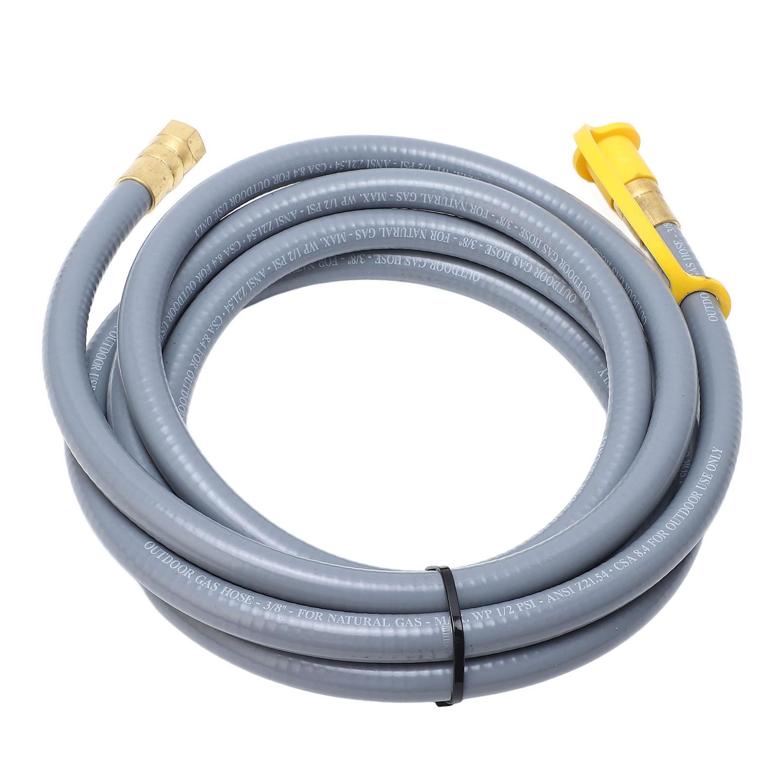 Tuyau de Propane pour Barbecue, Tuyau de Gaz en Caoutchouc pour Cuisinière avec Connecteur Rapide pour Barbecue, Four à Pizza, Chauffage et Autres Appareils Basse Pression