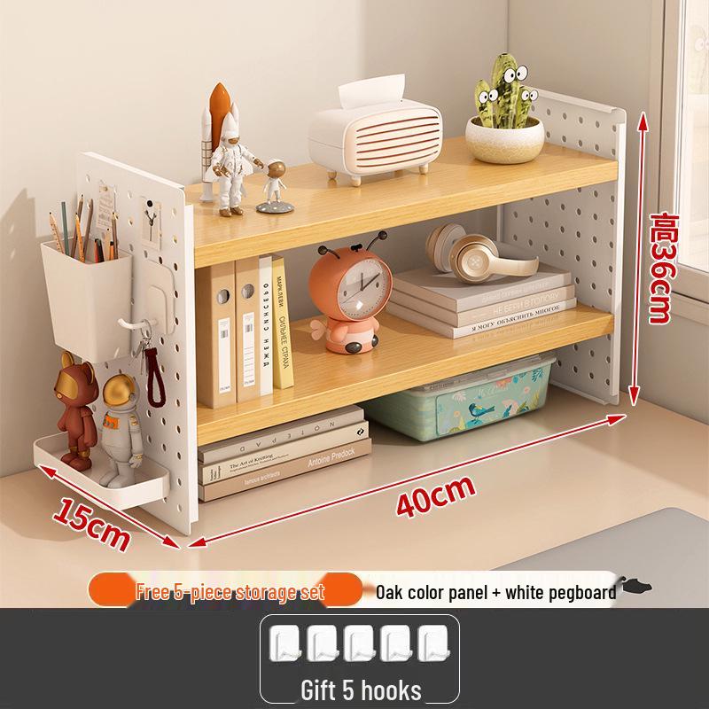 Pegboard Desktop Organizer: Multi-layer Storage Rack for Dorm, Home, or Office Desk