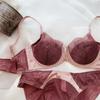 Summer Women Underwear Sexy Lace Deep V Push Up Bra Set Comfortable Underwie Bralette Female Plus Size Thin C D E Cup Lingerie