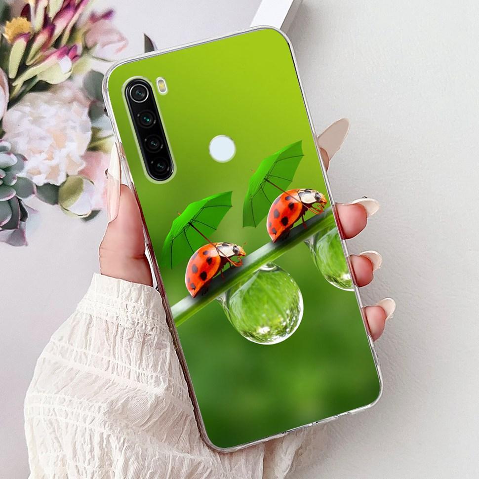 6,3" Silikonowe Etui Dla Xiaomi Redmi Note 8 Miękkie TPU Z Uroczy Wzorem Pokrowiec Etui Dla Redmi Note 8 Note8 Ochronna Obudowa Zderzak
