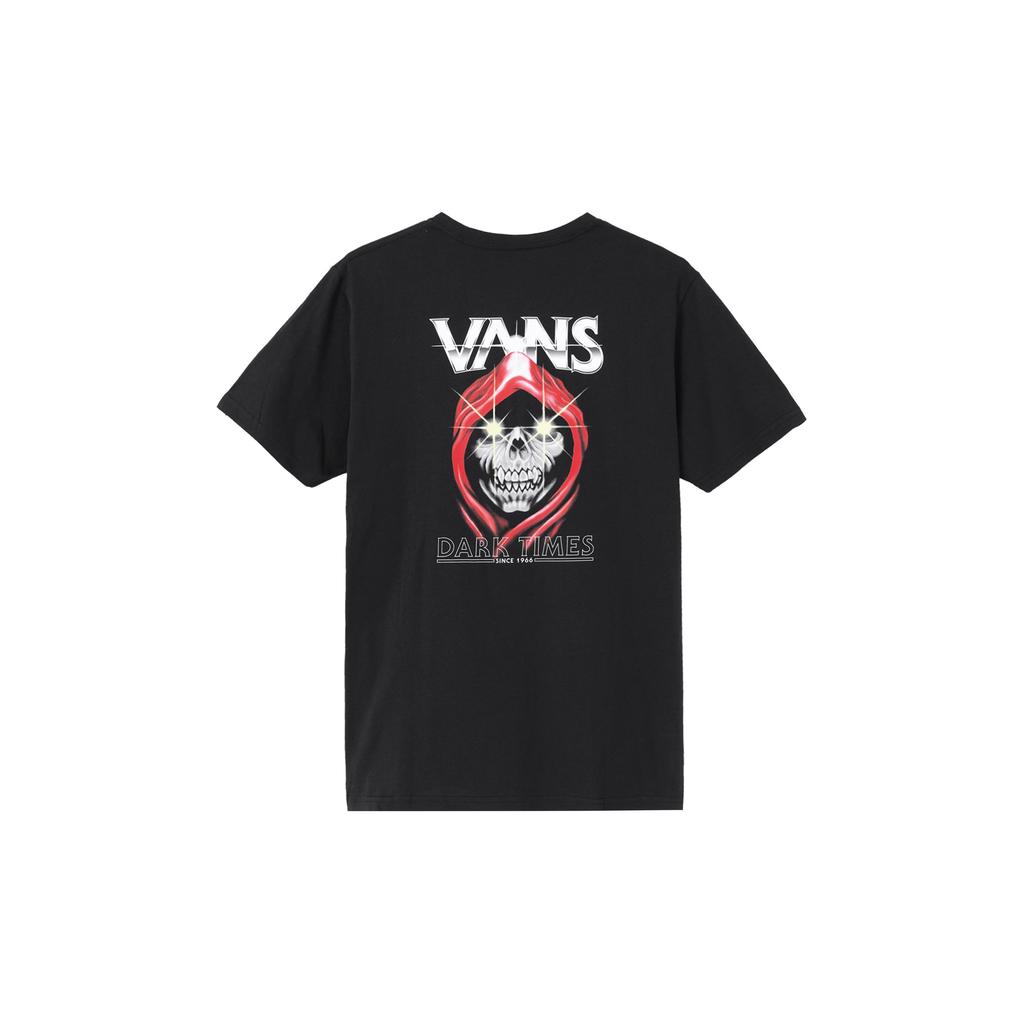 Vans Bright Skull Print Short Sleeve T-Shirt Men Tops Black VN0A4MLVBLK