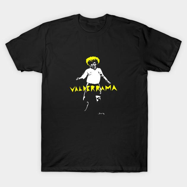Men Black Print T-shirt Carlos Valderrama No-Cut Transfer Paper Print Cotton Tshirt 4XL чёрный