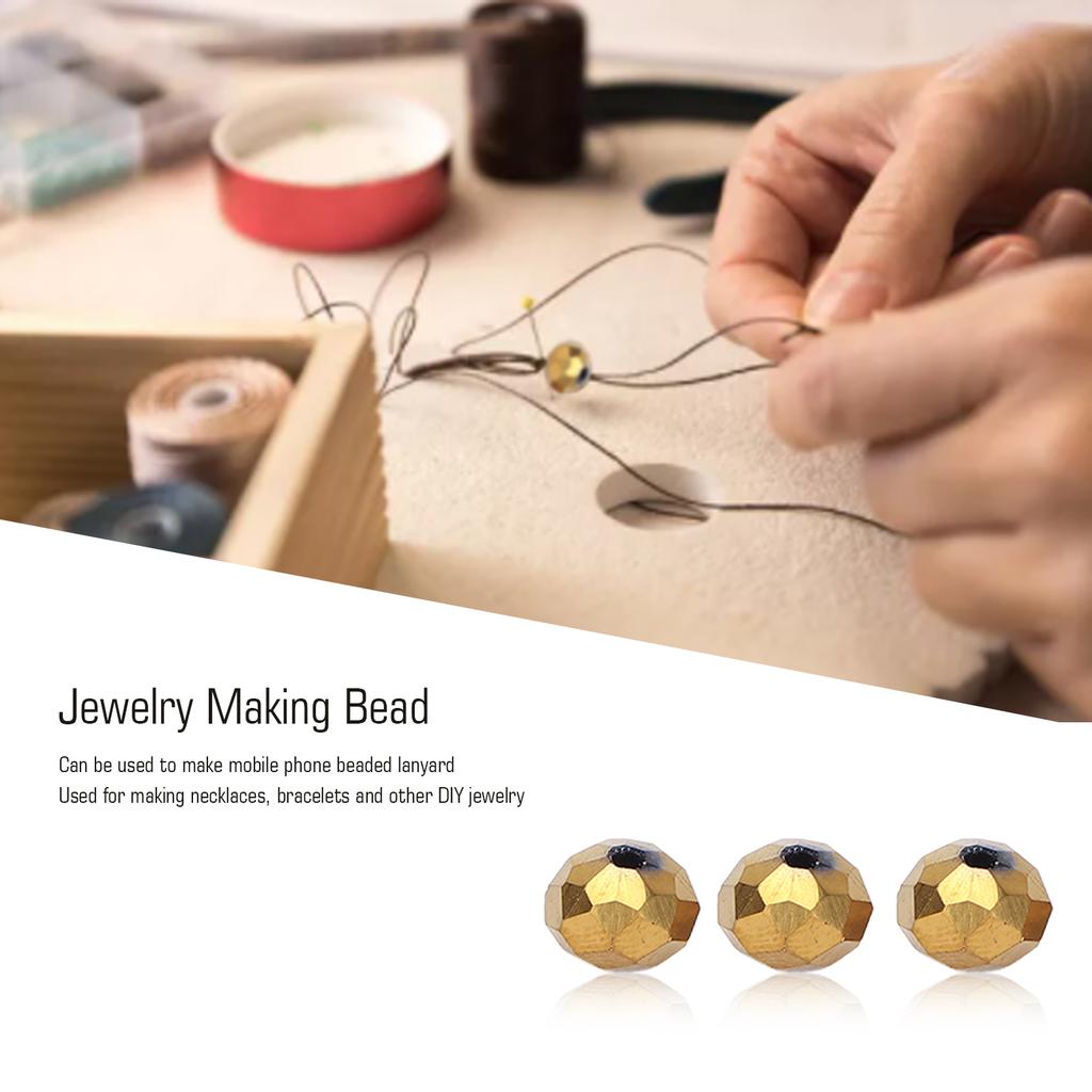 70pcs   Bead Plastic Simple Exquisite Jewelry   Bead for Necklace Bracelet Mobile Phone Lanyard 8mm