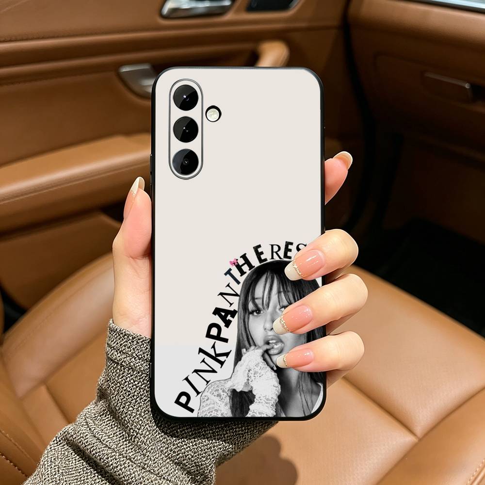 Street Mix PinkPantheress Phone Case For Samsung Galaxy A73,A71 A72,A70,A53,A52,A51,Soft Silicone Black Cover